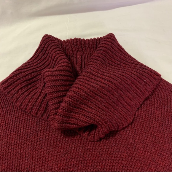 Forever 21 Small Red Sweater w/ Chunky Turtleneck - Picture 5 of 8